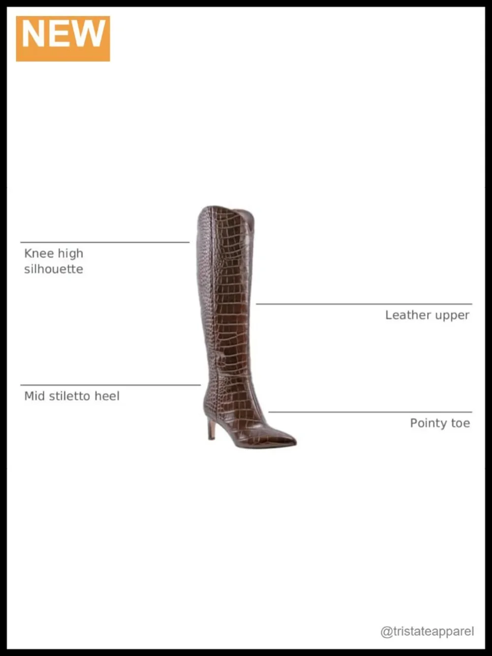 Marc Fisher LTD Quinnie Over-the-Knee Leather Boots Pointed Toe Zipper
